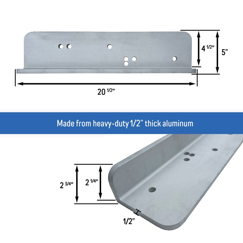 5 Inch Jack Plate Extension Set for Outboard Motor Port and Starboard