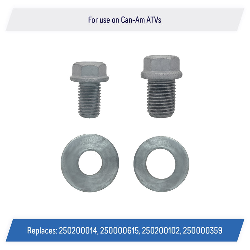 DURAFORCE 250000615 250000359 Drive Shaft Retaining Bolt Set with Washers for Can-Am ATV