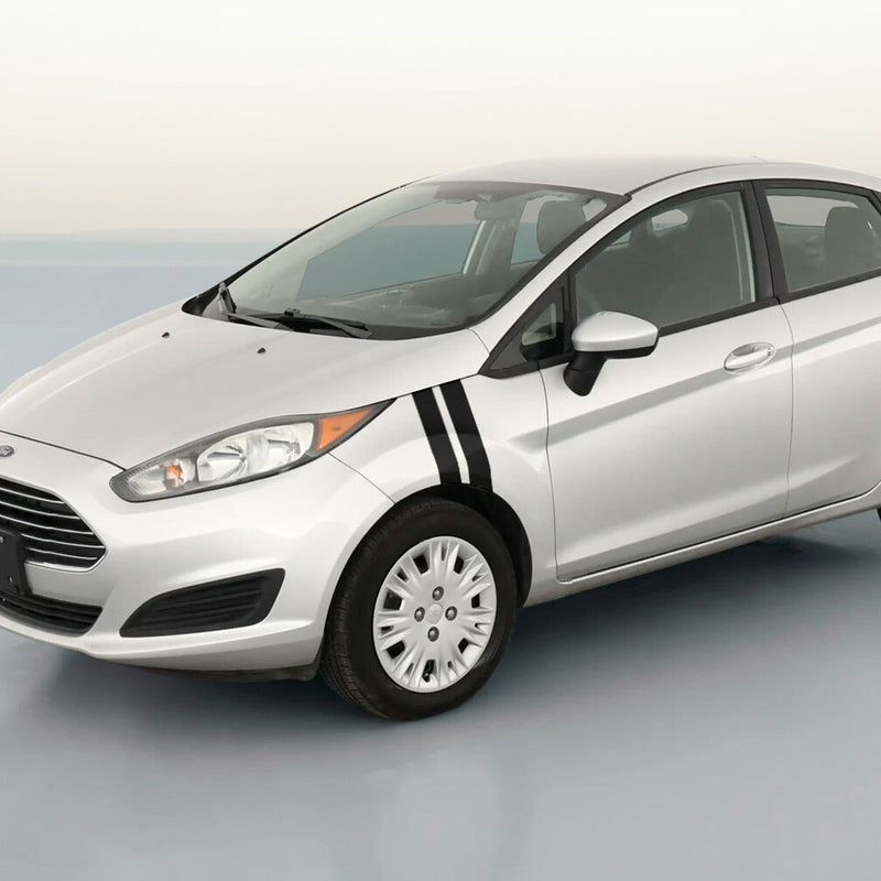 3 Dual Fender Stripe Hash Mark Decal Graphic Kit for Ford Fiesta