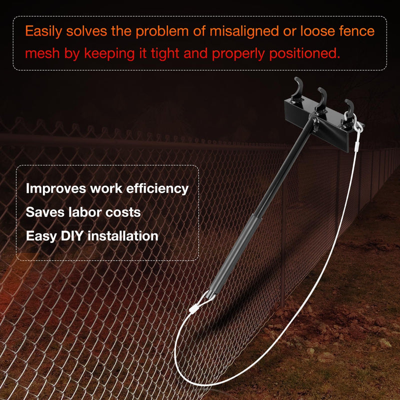 Chain Link Fence Heavy Duty Top Rail Fabric Hanging Tool with Hook Rail Bracket