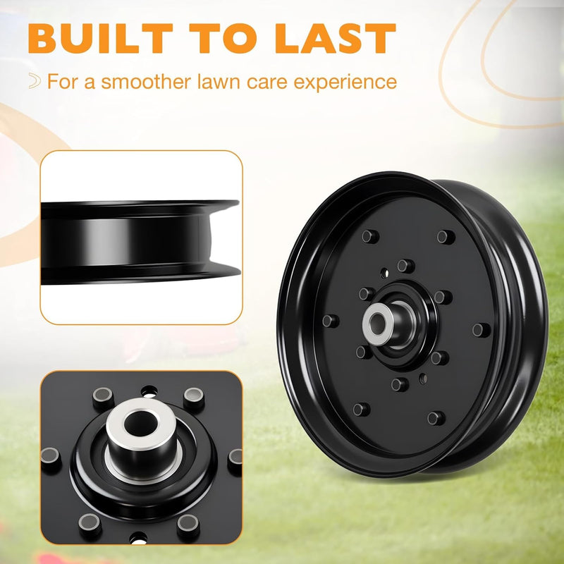07351200 Flat Idler Pulley For Gravely Pro Turn ZT HD Ariens 48 52 60 Inch