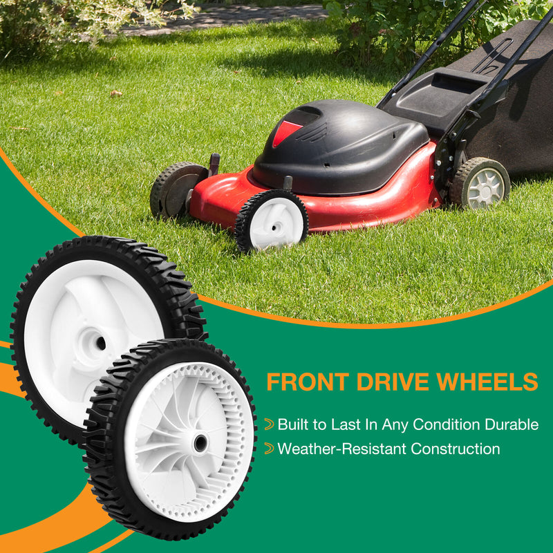 532403111 194231X427 8 Front Drive Wheel Set for Husqvarna Craftsman Poulan Pro