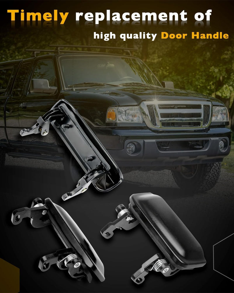 Metal Tailgate Exterior Door Handle Set For Ford Ranger Mazda B2300 1998 2011 3X