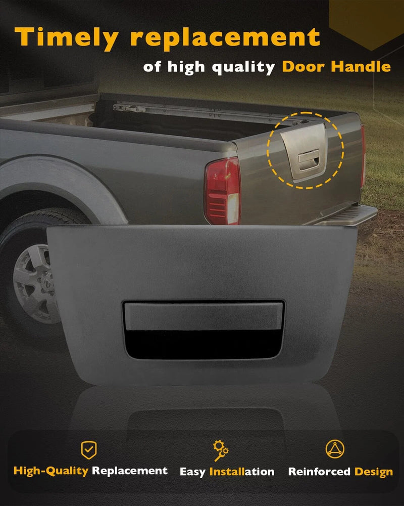 Rear Door Latch Tailgate Outer Handle No Key Hole for 2005-13 Nissan Frontier