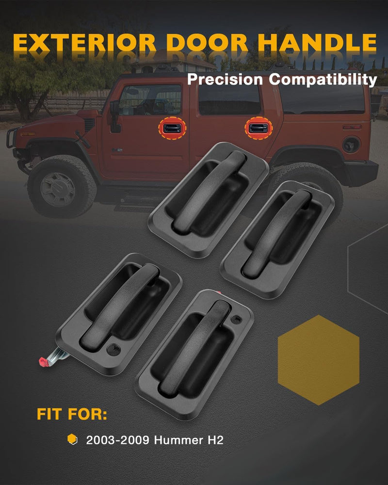 15104792 Outside Exterior Door Handle for Hummer H2 2003 2009 Front Rear 4X