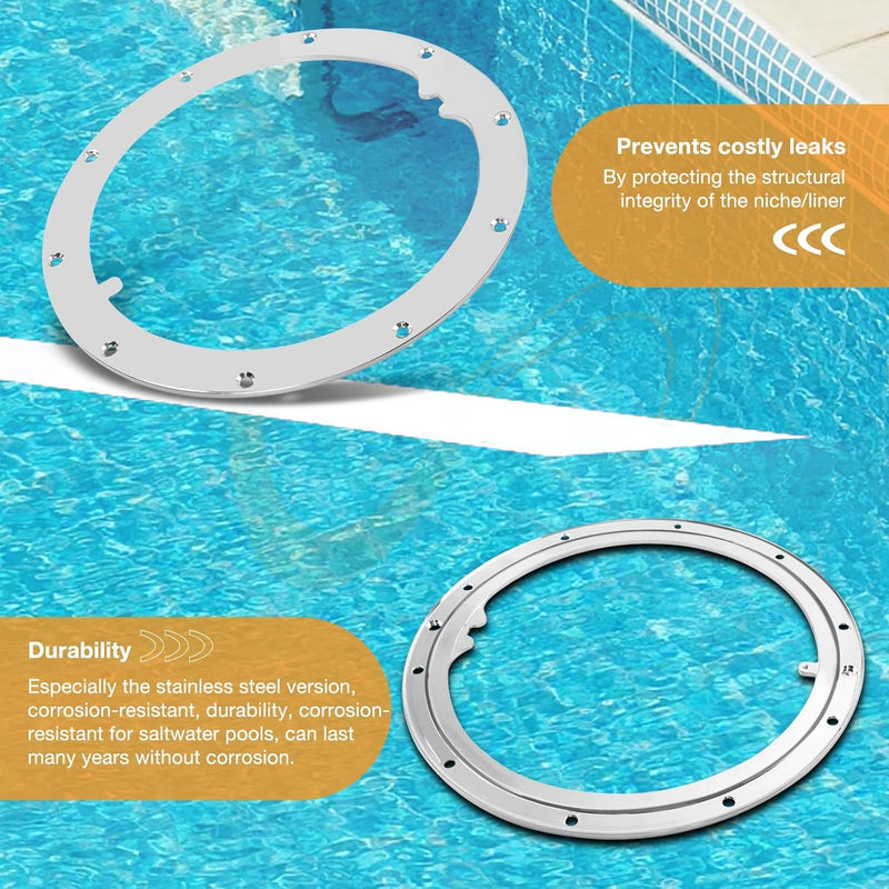 10 Hole Standard Liner Sealing Ring Stainless Steel For Pentair 10 In Niches