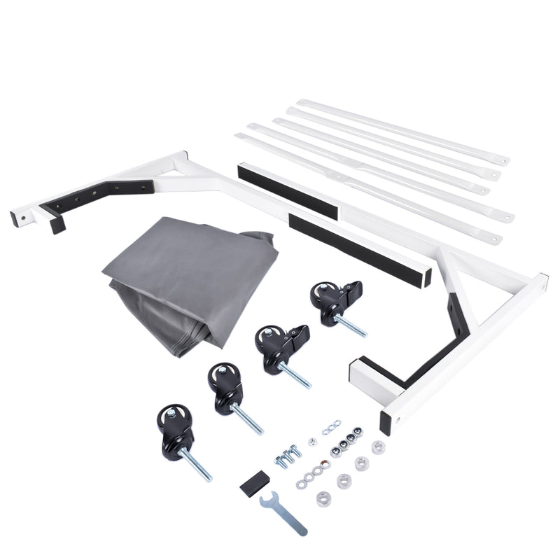DURAFORCE White HARDTOP STORAGE CART with COVER Hard Top for Chevrolet Corvette Mercedes