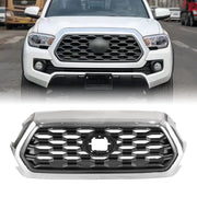 DURAFORCE Front Upper Grille Assembly for Toyota Tacoma 2016-2022 Chrome Shell Outer