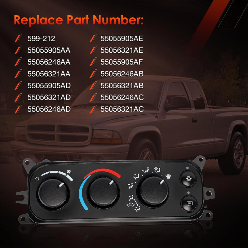 HVAC Control Module A C Heater Climate Panel for Dodge Ram 1500 2500 3500 01 05