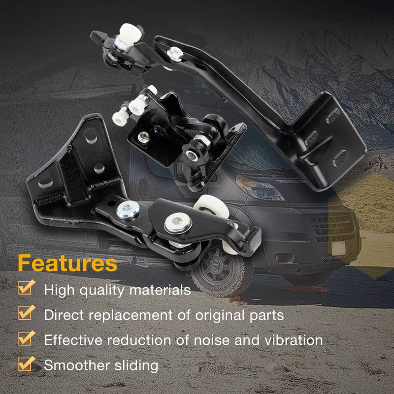 Upper Middle Lower Right Sliding Door Roller Kit for Ram ProMaster 2014 2025