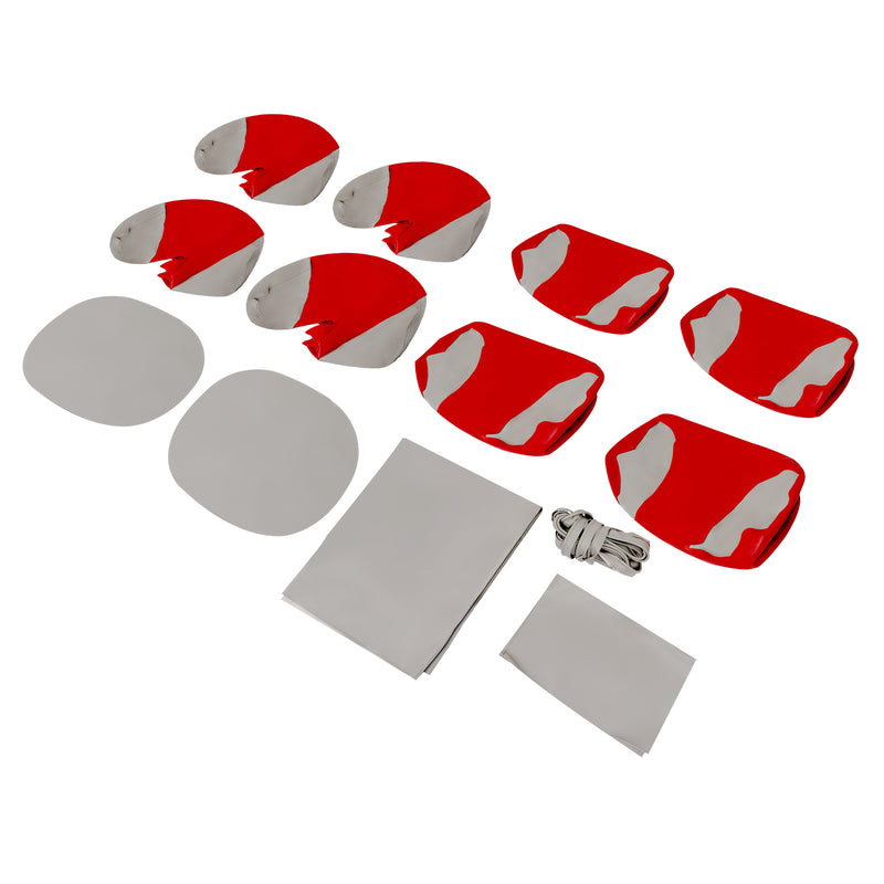Red Gray Full Set Seat Covers for Sea-Doo Speedster 150 2007-2011