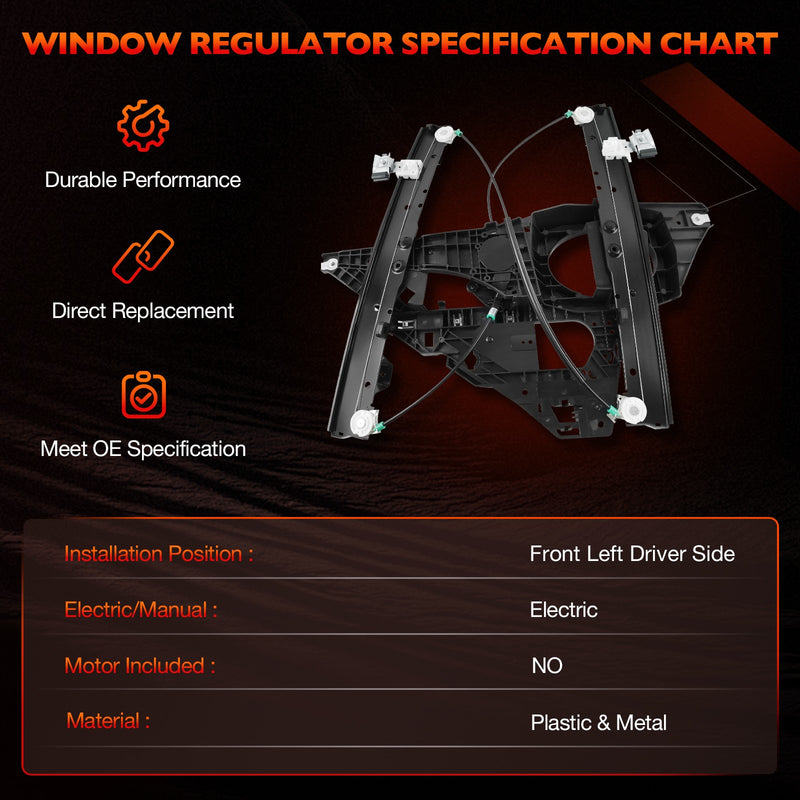 Window Regulator Front Driver Side for Lincoln Navigator Ford Expedition 07 17