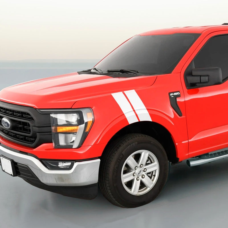 DURAFORCE 3 Inch Fender Stripe Hash Mark Decal Vinyl Sticker Kit for Ford F-150 F150
