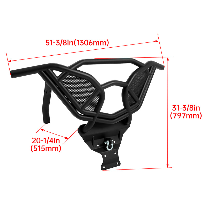 Rear Bumper Guard with D Ring for Can Am Maverick X3 Turbo 2017 Up