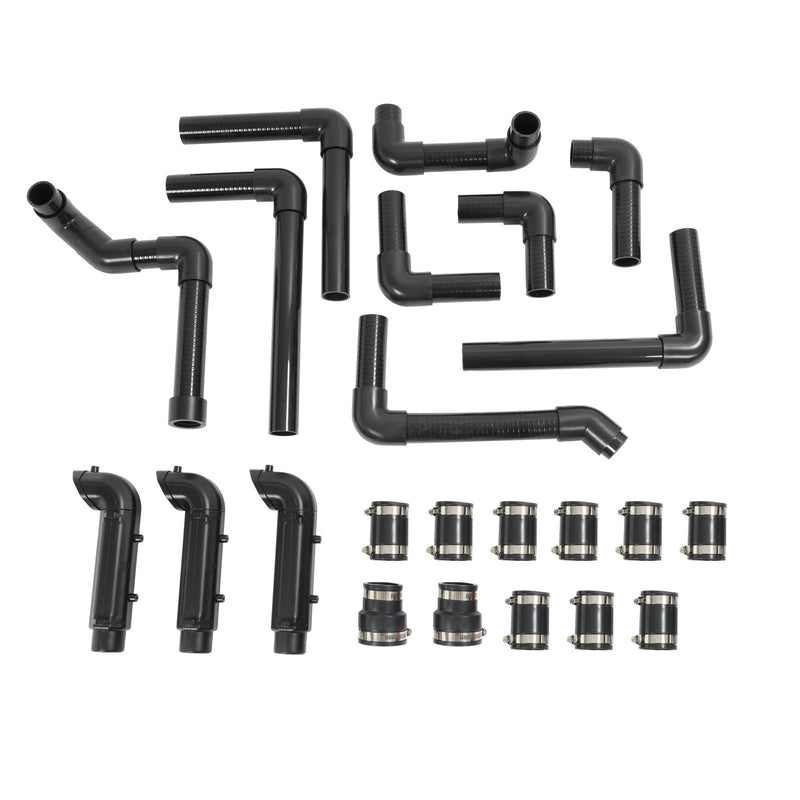Snorkel Kit For Polaris Ranger SP 570 2022 2023 Clamp On ABS PVC Black Painted