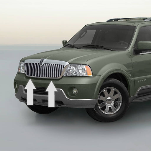 DURAFORCE Chrome Grille Grill Trim Kit for Lincoln Navigator 98 99 00 01 02 03 04