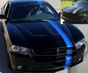 DURAFORCE 6 Inch Offset Vinyl Rally Racing Stripe Kit for Dodge Charger