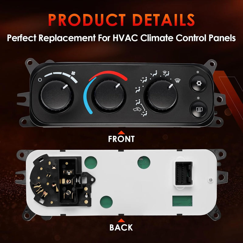 HVAC Control Module A C Heater Climate Panel for Dodge Ram 1500 2500 3500 01 05