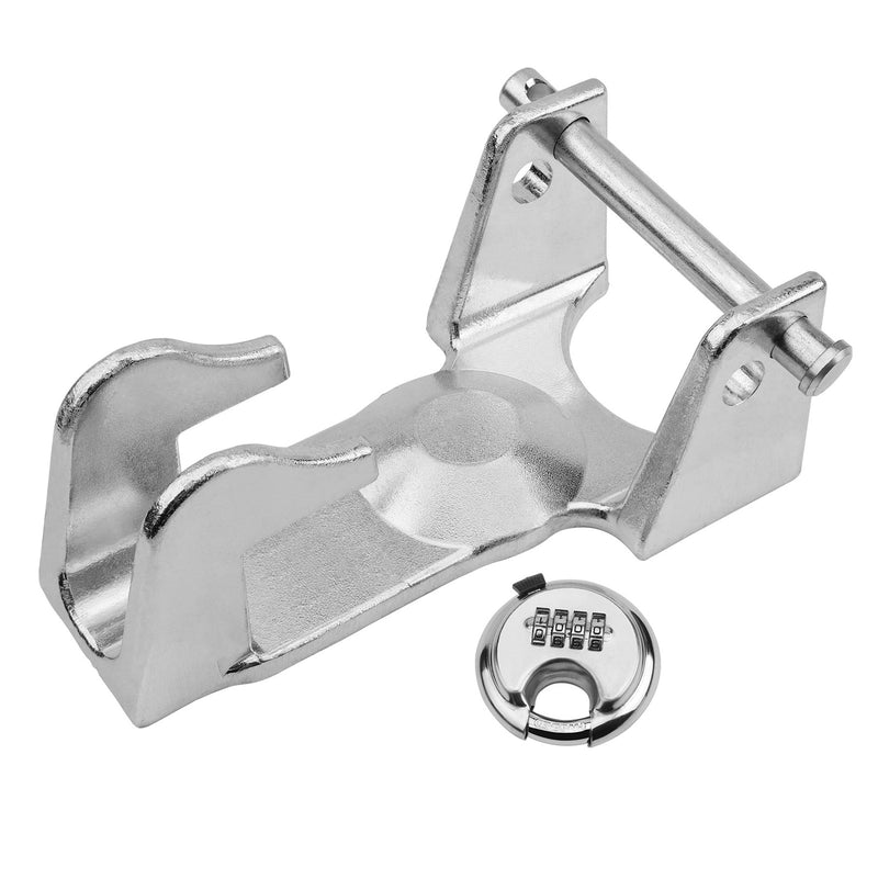 Gooseneck Trailer Lock Silver with Key Lock for RVs Livestock Haulers Trailers