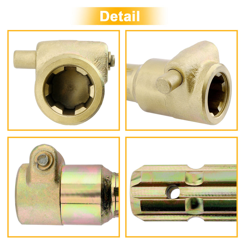Upgraded PTO Extender Adapter For Tractor 1 3/8 6 Spline Female Male 1 3/8