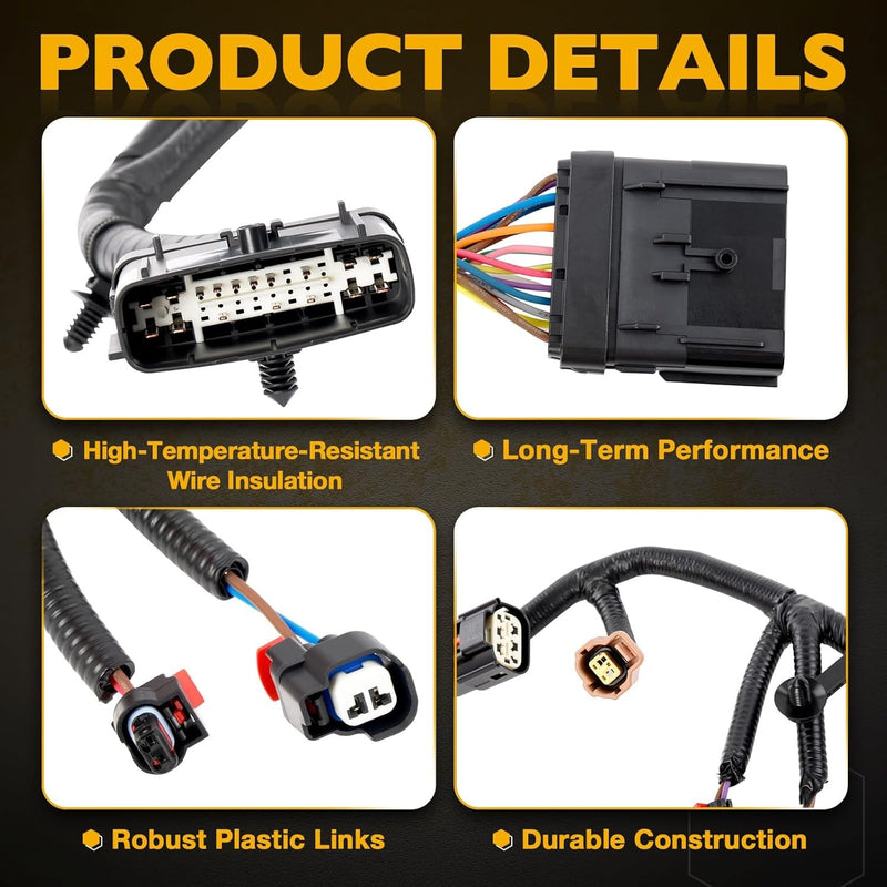 68087837AF Injector Wiring Engine Wire Harness for Ram 1500 Jeep Wrangler 12-24
