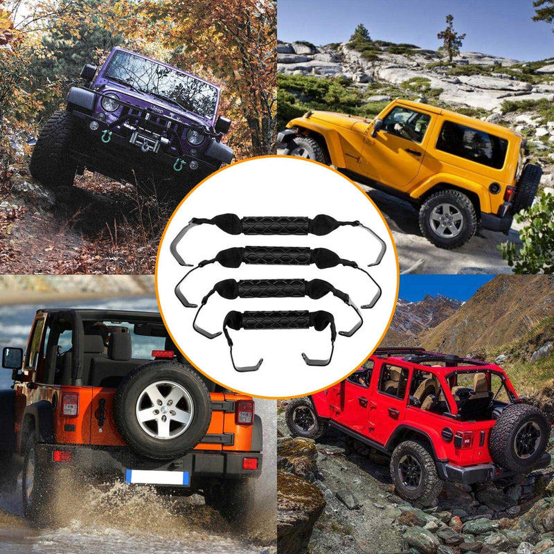 Roll Bar Grab Handles Grip Handles for 2018-2023 Jeep Wrangler Gladiator JL JT