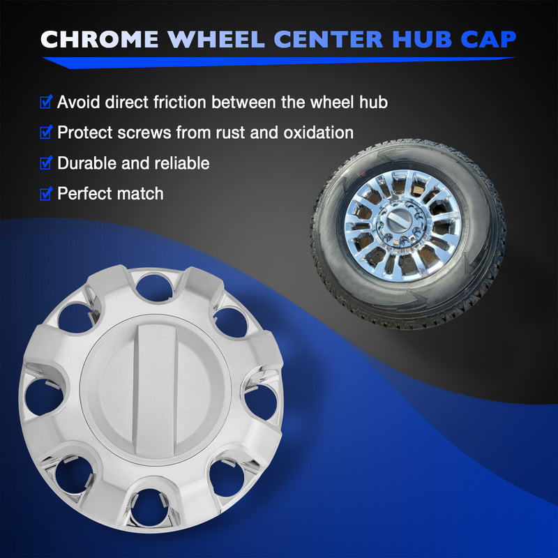 2017to2022 Chrome Wheel Center Hub Cap Cover for Ford F250 F350 Super Duty 4PCS