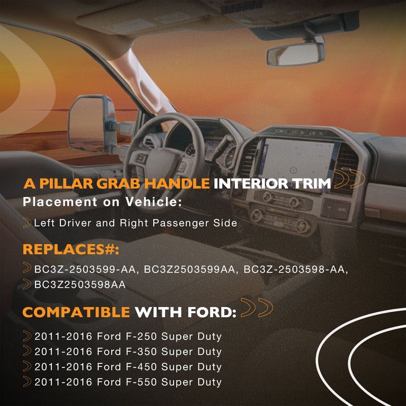 A Pillar Interior Trim Grab Handle for Ford F250 F350 F450 2011 2016