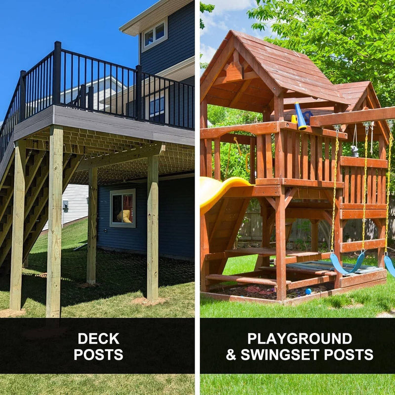 DURAFORCE Fast 2K Deck Post Mix Expanding Foam Concrete Alternative for Post Install 4 Pack