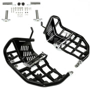DURAFORCE For Kawasaki KFX700 KFX 700 Nerf Bars Pro Peg Heel Guards W/ Nets Side Step Bars