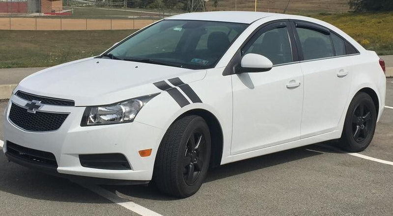 4 Inch Dual Fender Stripe Hash Mark Decal Kit For Chevy Cruze