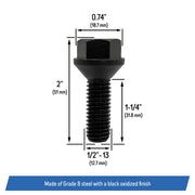 DURAFORCE 6035836 Crossmember Skid Plate Bolts for Jeep Wrangler YJ TJ 1987 to 2002 6 Pack