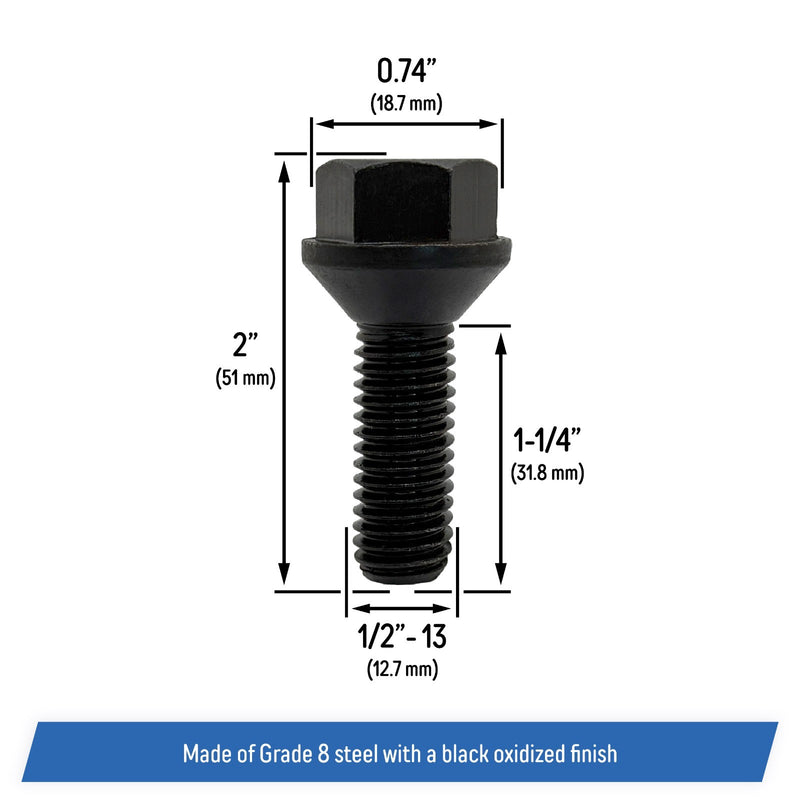 DURAFORCE 6035836 Crossmember Skid Plate Bolts for Jeep Wrangler YJ TJ 1987 to 2002 6 Pack