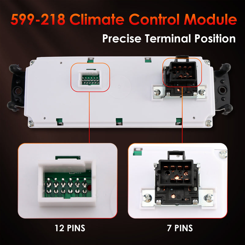 Heater AC Climate Control Module Panel for Chevy Tahoe Silverado GMC 1999 2002