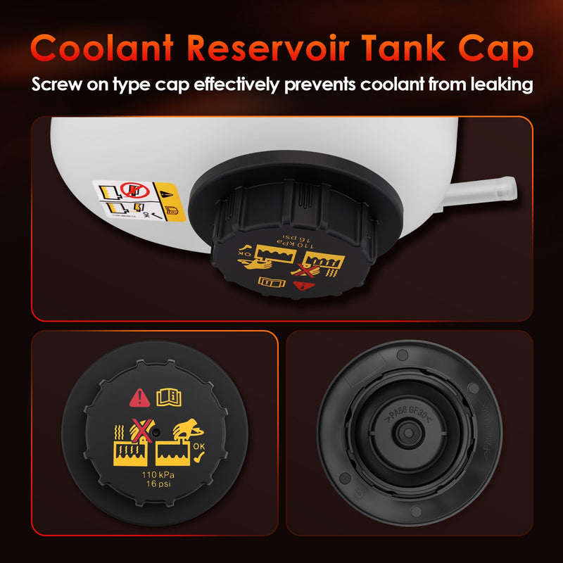 Coolant Reservoir Overflow Tank Cap for Ford Ranger Mazda B2300 2.3L L4 01 11