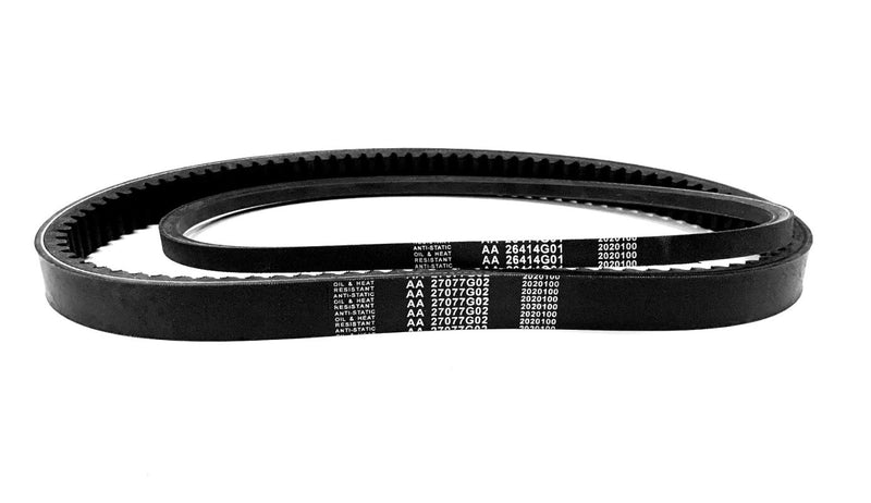 DURAFORCE 27077G02 26414G01 Drive Starter Generator Belt Set for EZGO 2 4 Cycle
