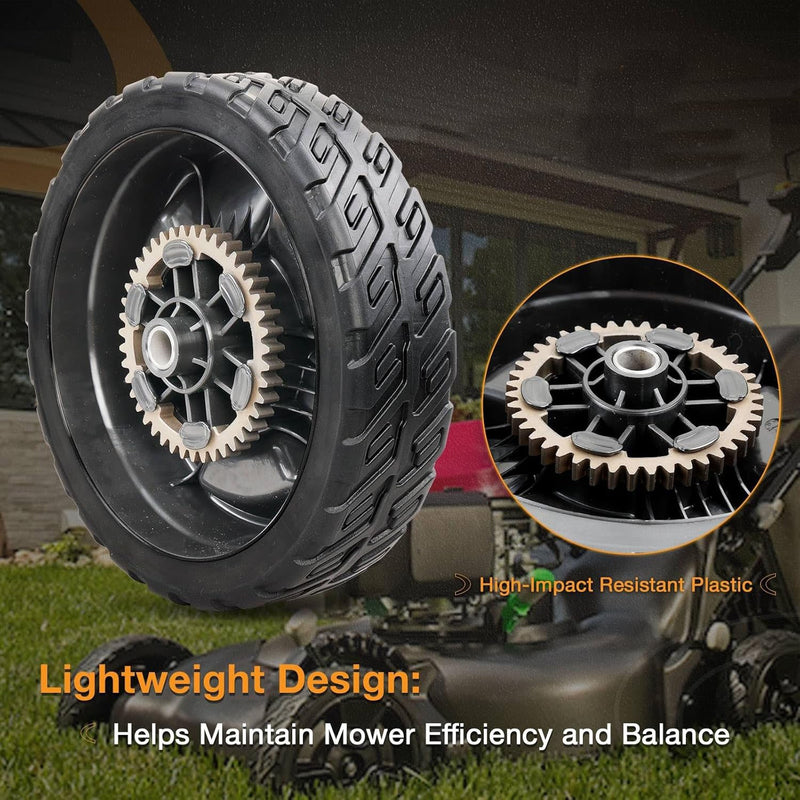 42710VR8N00ZA 8 Inch Lawn Mower Wheel for Honda HRN216 Series Rear 2 Pack