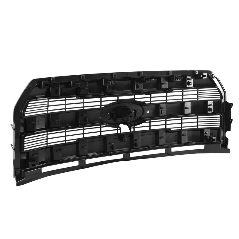 DURAFORCE King Ranch Style Front Grille W/Camera Hole Matte Black For Ford F150 2015-2017
