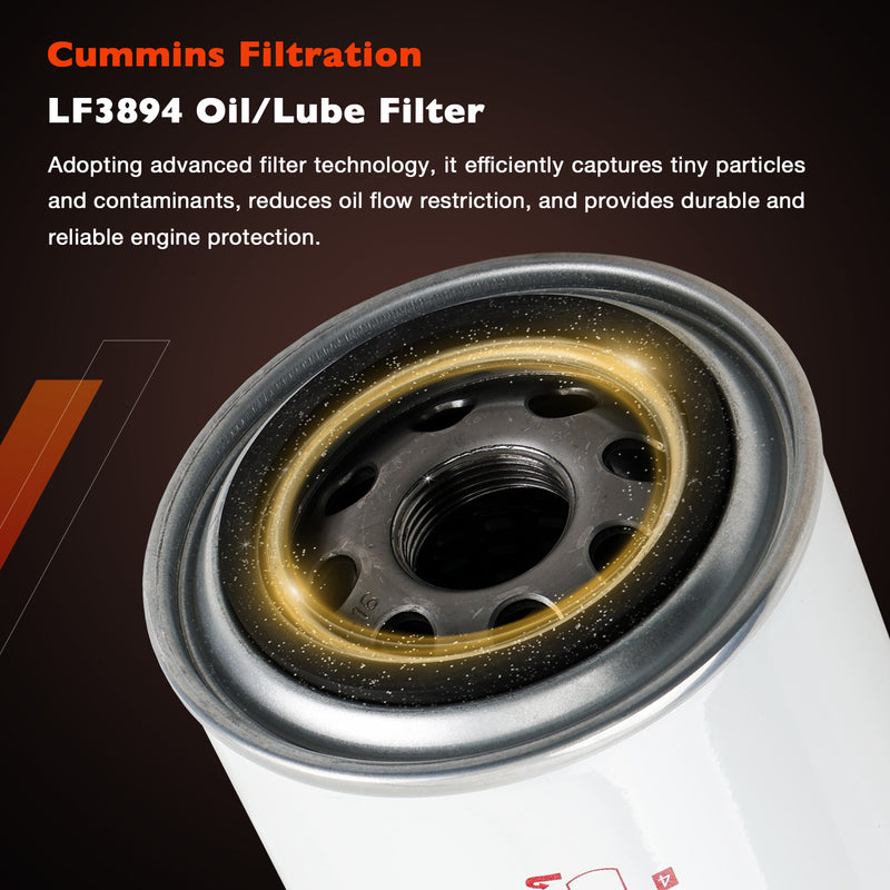 16403-EZ41A Oil Fuel Filter Kit for Nissan Titan XD 5.0L Cummins 2016 2019