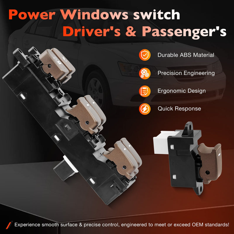 935703K600 Master Power Window Control Switch Kit for Hyundai Sonata 2009 2010