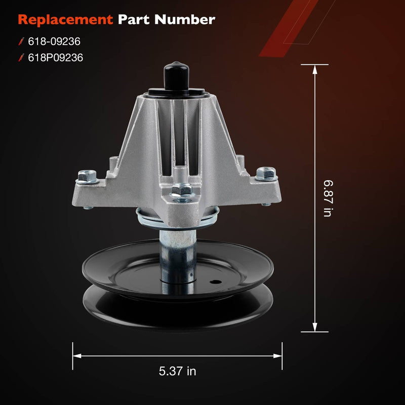 618P09236 Mower Deck Spindles for Cub Cadet XT1 ZT1 ZT2 Craftsman 54 Inch 2 Pack