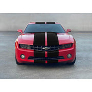 DURAFORCE 11 Inch Black Carbon Fiber Vinyl Rally Stripes Racing Stripe Kit for Chevy Camaro