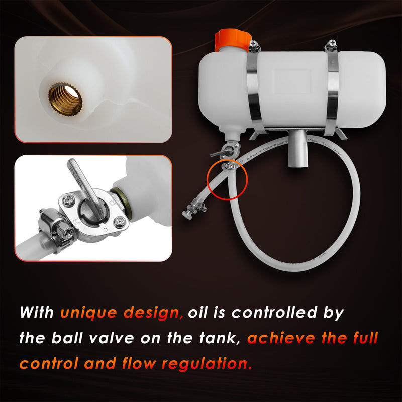 Auxiliary Oiler Kit with Hose for Chainsaw Milling Attachment Cut Sawmill Lumber