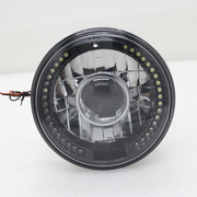 DURAFORCE 2Pcs 7" inch Round LED Headlights White Halo For Mazda Miata MX-5 MX5 1990-1997