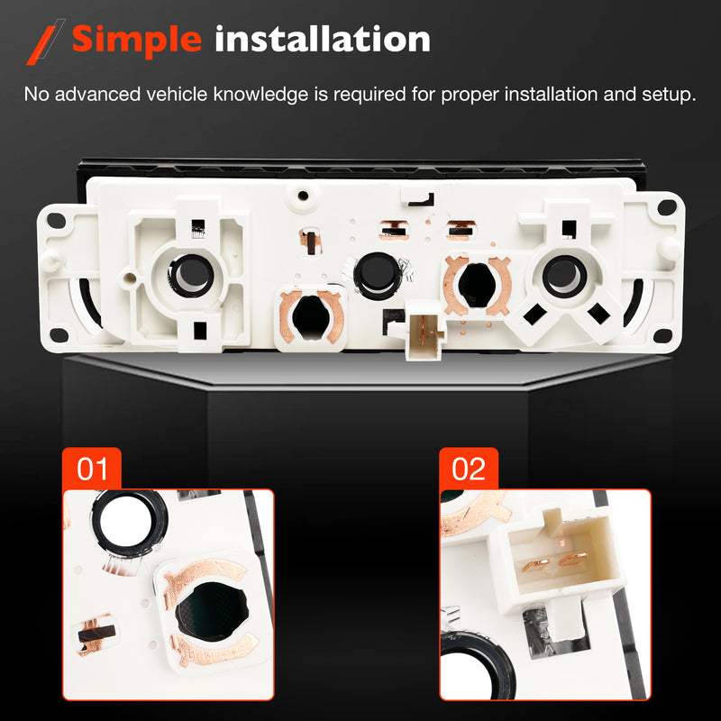 Climate Control Module AC Heater Panel Without Switch For Ford F150 F250 99 04
