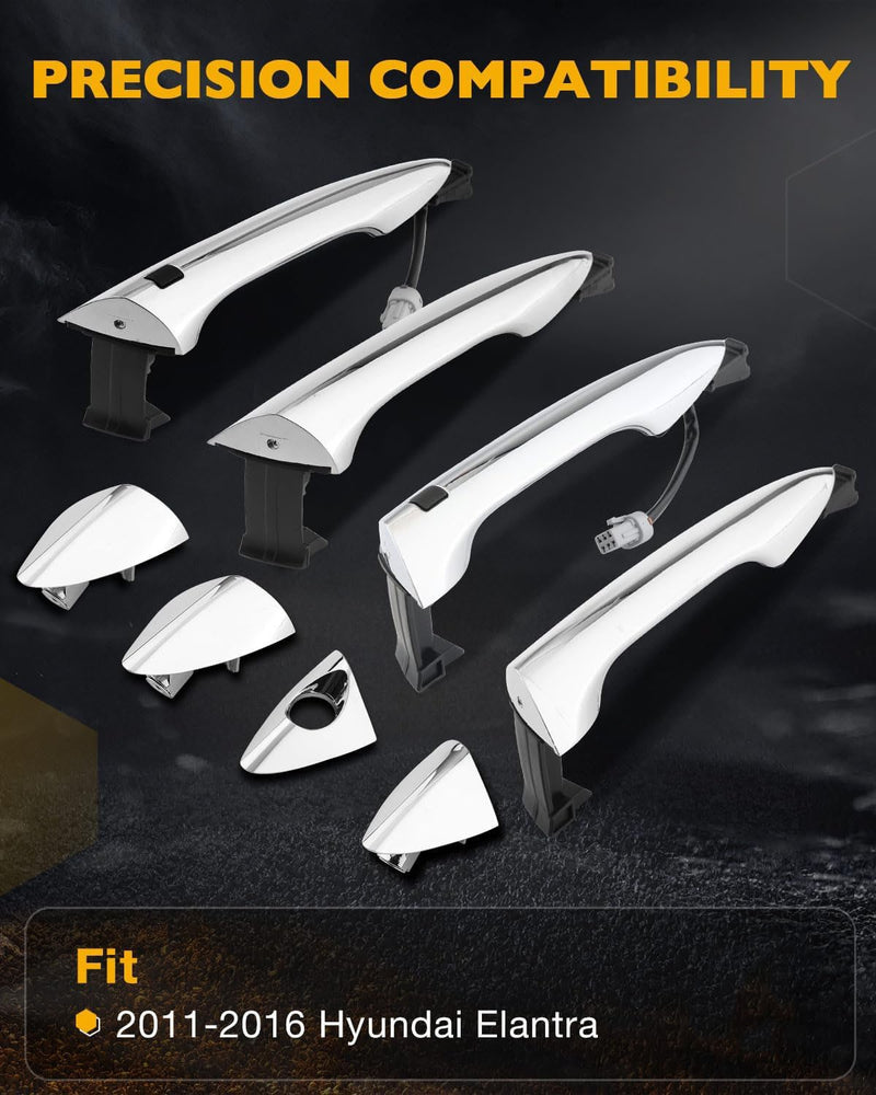 836623X020 Outside Exterior Door Handle Set For Hyundai Elantra 2011 2016 Chrome