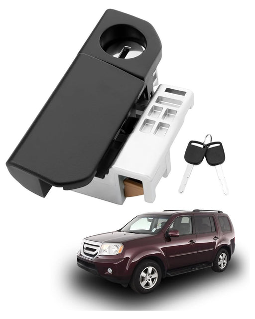 DURAFORCE Glove Box Latch Handle Lock Cylinder Assy for Honda Pliot 2009 2015 Black