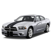 DURAFORCE 10 Inch Dual Vinyl Rally Stripes Racing Stripe Kit for Dodge Charger