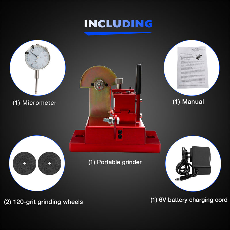 Electric Engine Piston Ring Filer Grinder for Proform 66765 120 Grit 2 Wheels