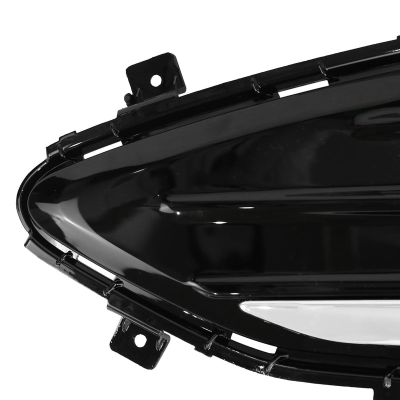 DURAFORCE 2Pcs Fog Light Cover for Ford Edge 2019-2024 Front Bumper Chrome Trim Bezel